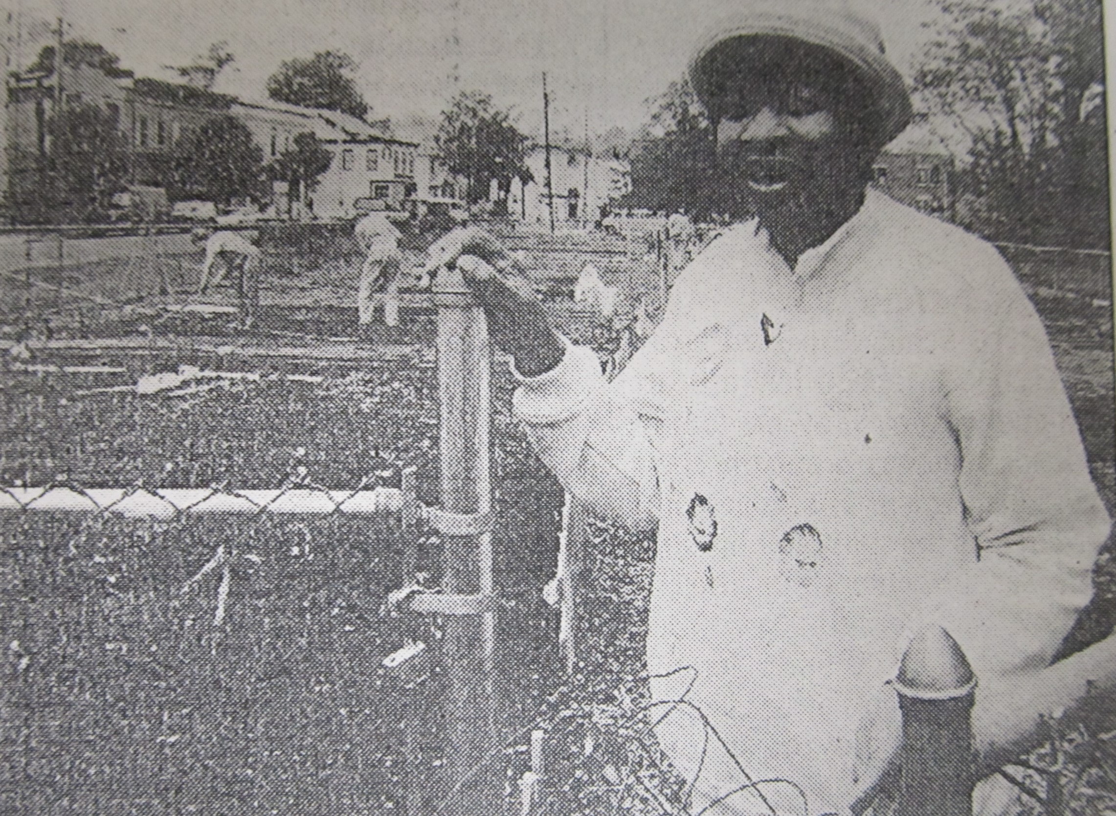 Chairperson Sallie Mae Porter at the garden in 2000